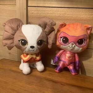 Super Kitties Plush Figure Mr. Puppy Paws & Ginny Disney Toy 7"  Dog & Cat